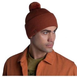 Czapka Unisex Dla Dorosłych Wełna Merino Tim. Brązowe czapki damskie Buff, bez wzorów, z materiału. Za 282.99 zł.