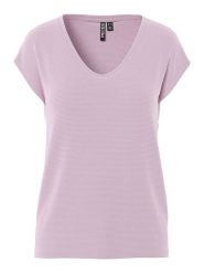 Pieces Koszulka w kolorze jasnoróżowym rozmiar: S. Różowe bluzki damskie Pieces, s, bez wzorów, z wiskozy, klasyczne, bez kołnierzyka, bez ramiączek. Za 48.73 zł.