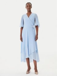 Joseph Ribkoff Sukienka koktajlowa 261714 Błękitny Regular Fit. Niebieskie sukienki damskie Joseph Ribkoff, bez wzorów, z syntetyku, wizytowe, bez ramiączek. Za 1,419.00 zł.