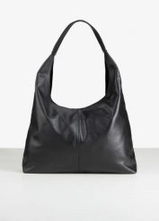 Torba typu shopper ze skóry premium. Czarne shopper bag bonprix, bez wzorów, ze skóry, bez dodatków. Za 249.99 zł.