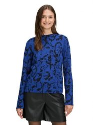 BETTY & CO Sweter w kolorze niebiesko-czarnym rozmiar: 44. Niebieskie swetry klasyczne damskie Betty & Co, bez kołnierzyka. Za 169.95 zł.