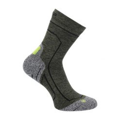 Skarpety trekkingowe Hiking Sock Softair Mid. Zielone skarpetki damskie CMP, bez wzorów, z elastanu. Za 49.99 zł.