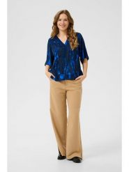 CULTURE Bluzka w kolorze granatowym rozmiar: XL. Niebieskie bluzki damskie Culture, xl, bez wzorów, bez kołnierzyka, bez ramiączek. Za 121.80 zł.