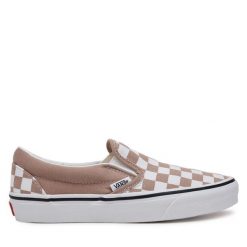 Tenisówki Vans. Brązowe trampki damskie Vans, bez wzorów, bez zapięcia. Za 229.99 zł.
