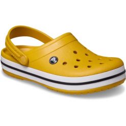 Crocs Damskie Buty Chodaki Klapki Crocband 11016 Clog. Czerwone klapki damskie Crocs, bez wzorów, z materiału, bez obcasa, bez zapięcia. Za 289.99 zł.