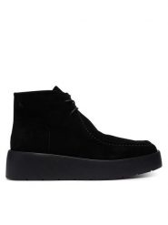Calvin Klein Trzewiki Flatf Lace Up Apr Cut Boot HW0HW03273 Czarny. Czarne botki damskie Calvin Klein, ze skóry, bez obcasa, na płaskiej podeszwie, bez zapięcia. Za 699.99 zł.