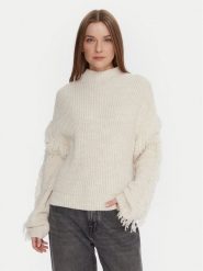 ONLY Sweter Molly 15363467 Beżowy Regular Fit. Brązowe swetry klasyczne damskie Only, l, z syntetyku, bez kołnierzyka. Za 179.99 zł.