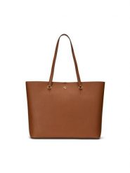 Lauren Ralph Lauren Torebka 431911655002 Brązowy. Brązowe shopper bag Lauren Ralph Lauren, ze skóry, bez dodatków. Za 869.99 zł.