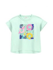 Coccodrillo T-Shirt WC5143203HGK Zielony Regular Fit. Zielone koszulki i t-shirty dziewczęce COCCODRILLO, bez wzorów, z bawełny, bez kołnierzyka, bez ramiączek. Za 39.90 zł.