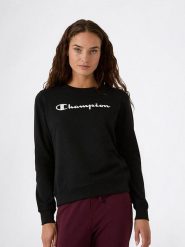 Champion Bluza w kolorze czarnym rozmiar: M. Czarne bluzy damskie Champion, m, bez wzorów, z bawełny, bez kaptura. Za 113.90 zł.