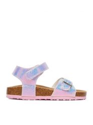 DeeZee Sandały CEO-CM230729-6A Różowy. Czerwone sandały dziewczęce DeeZee, ze skóry, bez obcasa, bez zapięcia. Za 79.99 zł.