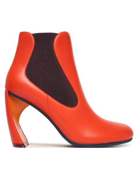 United Nude Botki Zuma Flow Hi 1095492416 Pomarańczowy. Brązowe botki damskie United Nude, ze skóry, bez obcasa, na słupku, bez zapięcia. Za 869.99 zł.