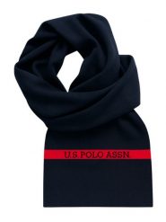 U.S. Polo Assn. Szal w kolorze czarnym rozmiar: onesize. Czarne szaliki damskie U.S. Polo Assn., bez wzorów, z kaszmiru. Za 148.26 zł.