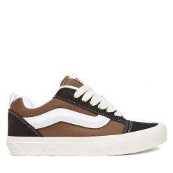 Tenisówki Vans. Brązowe trampki damskie Vans, bez wzorów, bez zapięcia. Za 319.99 zł.