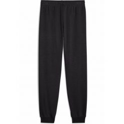 Młodzieżowe spodnie dresowe Essentials Script PUMA Black. Czarna spodnie dresowe damskie Puma, m, bez wzorów, z dresówki. W wyprzedaży za 114.00 zł.