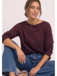 Street One Sweter w kolorze bordowym rozmiar: 44. Czerwone swetry klasyczne damskie Street One, bez kołnierzyka. Za 100.45 zł.