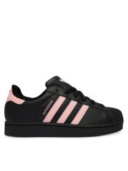 Adidas Sneakersy Superstar II JR9862 Czarny. Czarne obuwie sportowe damskie Adidas, ze skóry, bez zapięcia. Za 399.99 zł.