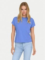 ONLY T-Shirt Erica 15308926 Niebieski Oversize. Niebieskie t-shirty damskie Only, l, bez wzorów, z bawełny, bez kołnierzyka. Za 79.99 zł.