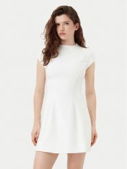 BARDOT Sukienka koktajlowa 59329DB Biały Regular Fit. Białe sukienki damskie Bardot, bez wzorów, z syntetyku, wizytowe, bez ramiączek. Za 399.99 zł.