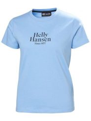 Helly Hansen Koszulka funkcyjna "Core" w kolorze błękitnym rozmiar: M. Niebieskie koszulki damskie Helly Hansen, m, bez wzorów, z bawełny, bez kołnierzyka, bez ramiączek. Za 87.81 zł.