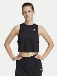 Adidas Koszulka techniczna Train Essentials Boxy Workout JF1025 Czarny Regular Fit. Czarne koszulki damskie Adidas, l, bez wzorów, z syntetyku, bez kołnierzyka, bez ramiączek. Za 79.99 zł.