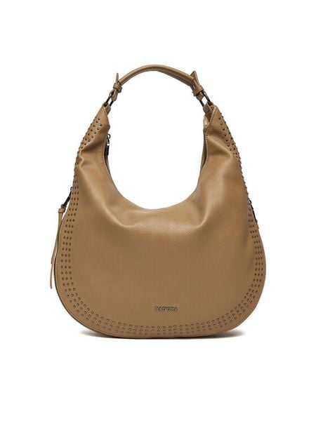 Badura Torebka C-ZAR-1 Beżowy. Brązowe torebki klasyczne damskie Badura, z materiału, bez dodatków. Za 399.99 zł.