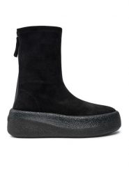 Vic Matié Botki 1F2308D_04D020101 Czarny. Czarne botki damskie Vic Matié, ze skóry, bez obcasa, na koturnie, bez zapięcia. Za 1,589.00 zł.