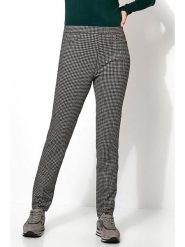 Rosner Spodnie w kolorze antracytowym rozmiar: 48K. Czarne spodnie materiałowe damskie Rosner, bez wzorów, z materiału. Za 152.99 zł.