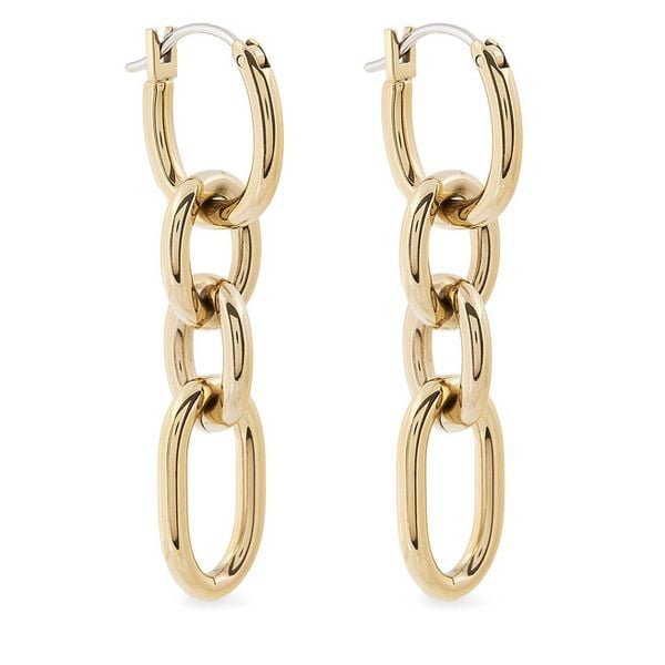 Kolczyki Tommy Hilfiger. Żółte kolczyki damskie Tommy Hilfiger, złote. Za 309.99 zł.