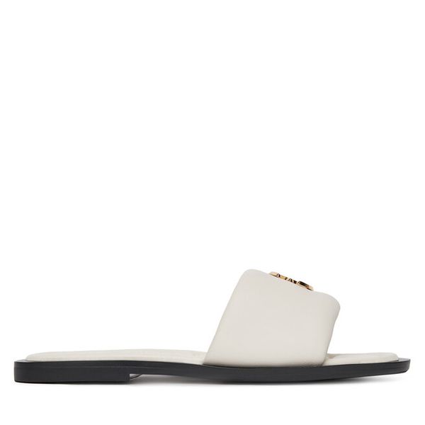 Klapki Eva Minge. Białe klapki damskie Eva Minge, bez wzorów, bez obcasa, bez zapięcia. Za 303.99 zł.