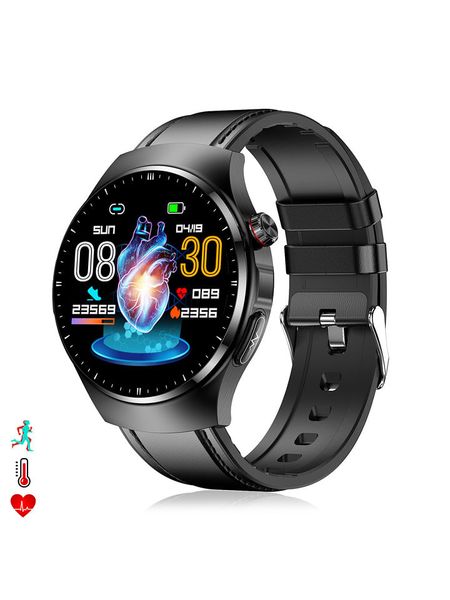 DAM Smartwatch "TK25. ECG" w kolorze czarnym rozmiar: onesize. Czarne zegarki damskie DAM, metalowe. Za 354.95 zł.