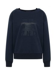 ELBSAND Bluza "Fea" w kolorze granatowym rozmiar: XXL. Niebieskie bluzy damskie ELBSAND, xxl, bez wzorów, bez kaptura. Za 123.45 zł.