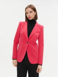 Rinascimento Marynarka CFC0114945003 Różowy Regular Fit. Czerwone marynarki i żakiety damskie Rinascimento, l, bez wzorów, z syntetyku. Za 1,009.00 zł.