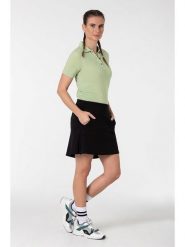 Super.natural Koszulka polo w kolorze jasnozielonym rozmiar: XS. Zielone koszulki damskie super.natural, xs, bez wzorów, z wełny, bez kołnierzyka, bez ramiączek. Za 152.99 zł.