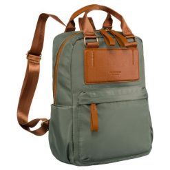 Plecak damski Peterson PTN JN-07 zielony. Zielone plecaki Peterson, bez wzorów, z nylonu. Za 119.99 zł.