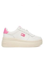 Tommy Jeans Sneakersy Tjw Basket Flatform EN0EN02981 Biały. Białe obuwie sportowe damskie Tommy Jeans, z jeansu, bez zapięcia. Za 449.99 zł.