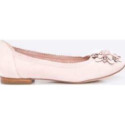 Caprice - Baleriny. Szare balerinki damskie Caprice, z materiału. W wyprzedaży za 179.90 zł.