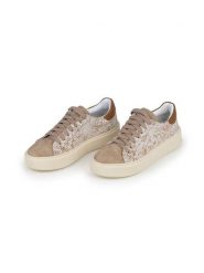 Anna Morellini Skórzane sneakersy "Silana" w kolorze kremowo-beżowo-jasnobrązowym rozmiar: 39. Brązowe obuwie sportowe damskie Anna Morellini, bez zapięcia. Za 347.81 zł.
