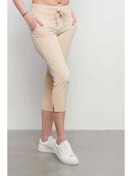 &Co Woman Rybaczki "Phoenix" w kolorze beżowym rozmiar: S. Brązowe spodnie materiałowe damskie &Co Woman, bez wzorów. Za 164.95 zł.