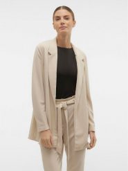 Vero Moda Marynarka Liva 10294482 Beżowy Regular Fit. Brązowe marynarki i żakiety damskie Vero Moda, l, bez wzorów, z syntetyku. Za 139.99 zł.