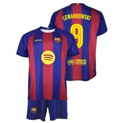 FC Barcelona Lewandowski komplet koszulka spodenki junior box 2025/26. Koszulki damskie FC BARCELONA, bez wzorów, bez kołnierzyka, bez ramiączek. Za 279.00 zł.