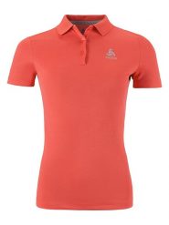 Odlo Funkcyjna koszulka polo "Infinity" w kolorze czerwonym rozmiar: M. Czerwone koszulki damskie ODLO, m, bez wzorów, z materiału, bez kołnierzyka, bez ramiączek. Za 162.49 zł.