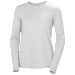 Bluza damska Helly Hansen Tech Crels 2.0. Szare bluzy damskie Helly Hansen, m, bez wzorów, z materiału, bez kaptura. Za 194.50 zł.