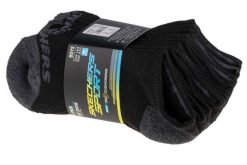 Skechers 3pk Womens Non Terry Low Cut, damskie skarpetki wielokolorowe. Czarne skarpetki damskie Skechers, bez wzorów, z materiału. Za 59.99 zł.
