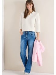 Cecil Koszulka polo w kolorze białym rozmiar: XXL. Białe bluzki damskie Cecil, xxl, bez wzorów, bez kołnierzyka, bez ramiączek. Za 127.95 zł.