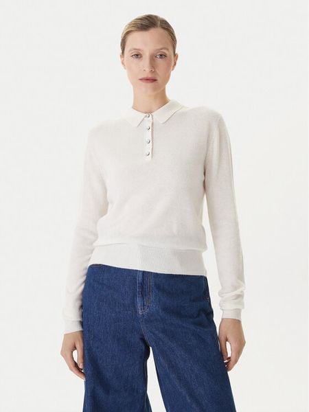 KAOS Sweter RI1KT019 Écru Regular Fit. Swetry klasyczne damskie KAOS, xs, z wełny, bez kołnierzyka. Za 319.99 zł.