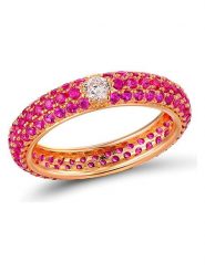 Les Favorites Pozłacany pierścionek z cyrkoniami rozmiar: 56. Czerwone pierścionki damskie Les Favorites, z cyrkonią, pozłacane. Za 153.34 zł.