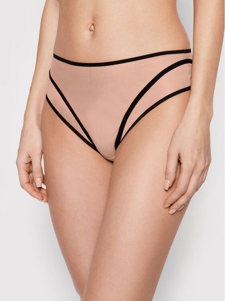 Undress Code Figi klasyczne z wysokim stanem Something Classy 384 Beżowy. Brązowe figi Undress Code, bez wzorów, z syntetyku. Za 169.99 zł.