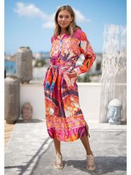 Miss goodlife Sukienka ze wzorem rozmiar: M. Sukienki damskie miss goodlife, bez wzorów, z tkaniny, bez ramiączek. Za 215.95 zł.