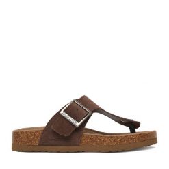 Japonki G-Star Raw. Brązowe klapki damskie G-Star Raw, bez wzorów, bez obcasa, bez zapięcia. Za 159.99 zł.